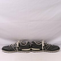 368 ニューバランス 27.5cm/new balance ダークグリーン オフホワイト レザー 中古 古着 メンズ スニーカー yy3161_画像5