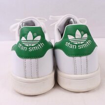 STAN SMITH 27.0cm/adidas スタンスミス アディダス スニーカー 白 ホワイト 緑 中古 古着 メンズ ad4832_画像2