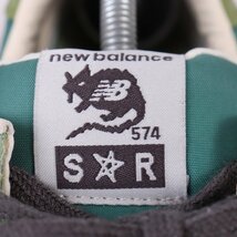 574 ニューバランス 28.0cm/new balance ストレイラッツ ML574RAU モスグリーン 緑 紫 中古 古着 スニーカー メンズ yy8918_画像7