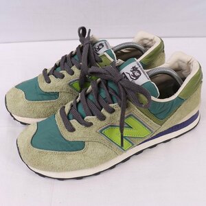 574 ニューバランス 28.0cm/new balance ストレイラッツ ML574RAU モスグリーン 緑 紫 中古 古着 スニーカー メンズ yy8918