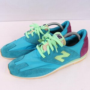 CROSS COUNTRY ニューバランス 28.0cm/new balance 青 ブルー 緑 グリーン パープル 中古 古着 スニーカー メンズ yy8930