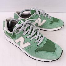 996 ニューバランス 27.0cm/new balance 緑 グリーン グレー 灰色 白 中古 古着 スニーカー メンズ yy8944_画像6