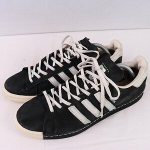 CAMPUS 80S SH RECOUTURE CONSORTIUM 28.0cm/adidas キャンパス アディダス スニーカー 黒 ブラック 白 中古 古着 メンズ ad4860