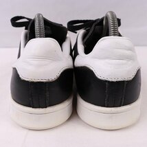 STAN SMITH 24.5cm/adidas スタンスミス アディダス スニーカー コアブラック 白 中古 古着 メンズ レディース ad4865_画像2