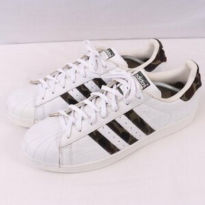 SUPERSTAR 30.0cm/adidas super Star Adidas sneakers white white camouflage pattern used old clothes men's ad4863