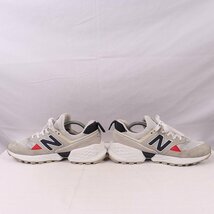 574 ニューバランス 27.5cm/new balance ライトグレー 紺 白 赤 中古 古着 スニーカー メンズ yy8961_画像5