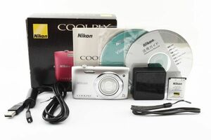 【1円】 Nikon COOLPIX S3500 シルバー 箱説明書付き 4.7-32.9mm 1:3.4-6.4 コンパクトデジタルカメラ ニコン 中古 ジャンク 23387732