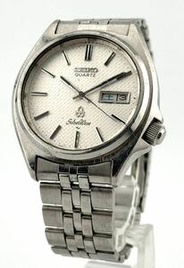 【セイコー１円～】◎SEIKO◎ 4336-8090 シルバーウェーブ　シルバー文字盤　腕時計　メンズ　クォーツ　稼働　L8342