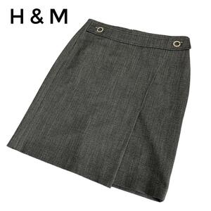 H&M スカート　グレー　エイチアンドエム