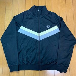 古着 FRED PERRY フレッドペリー トラックジャケット ブラック