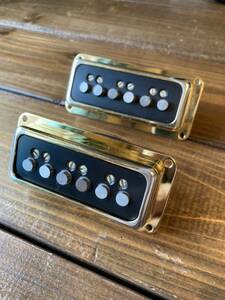 gretsch Dyna Sonic pick up Gold front * rear. set 