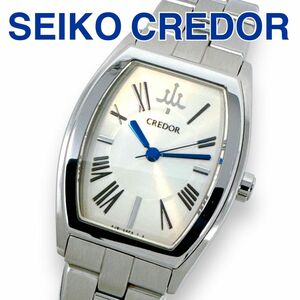 クレドール シグノ アクア 4J81-0AE0 クォーツ レディース 時計 稼働 SEIKO CREDOR スクエア 稼働