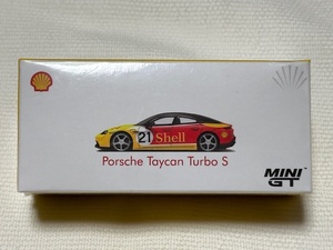 1/64 MINI-GT MGT00263-R PORSCHE Taycan Turbo S PORSCHE×Shell 香港限定 ポルシェ タイカン ターボ S ミニGT トゥルースケール TSM TINY