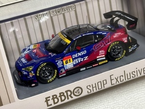 1/43 EBBRO SUBARU BRZ R&D SPORT SUPER GT GT300 2020 Okayama Test No.61 井口卓人 山内英輝 エブロ スバル スーパーGT 限定 岡山国際