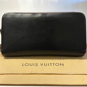 未使用に近い！ ルイヴィトン LOUIS VUITTON エピ　財布 長財布 ジッピーウォレット