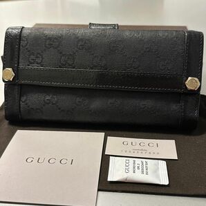 未使用に近い！ グッチ GUCCI 財布 長財布　GGキャンバス