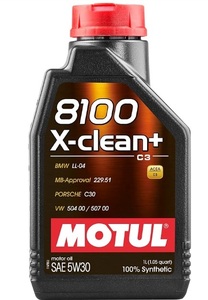 モチュール　Motul　 8100 X-clean+ 5W30 1L 100%化学合成オイル [正規品] 11113951 