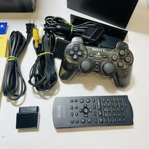 【中古美品】SONY PlayStation2 SCPH-37000 プレステ2 PS2 ソニー 禅ブラック レアカラー スケルトン_画像3