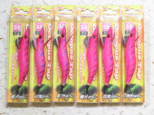 タコエギ オクトパスタップ 3.5号 オールピンク 6個セット 新品　ドラゴン　マルシン漁具　ピンク