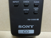 【 SONY ソニー SACD プレイヤー SCD-XE600 用 リモコン RM-SX800 】_画像4