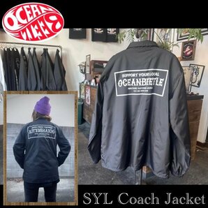 【OCEAN BEETLE】オーシャンビートル SYL Coach Jacket SUPPORT YOUR LOCAL Coach Jacket コーチジャケット 薄手コーチジャケット / XLの画像1