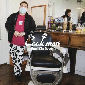 送料0 【COOKMAN】クックマン Chef Pants シェフパンツ Cow 牛柄 231-32829 -XL 男女兼用 イージーパンツ コックパンツ 西海岸 大きいsizeの画像3
