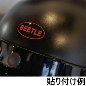 【OCEAN BEETLE】オーシャンビートル 【BLACK - BEETLE 】ブラックビートル 楕円Logo ステッカー / バイカー Sticker おでこステッカーの画像3