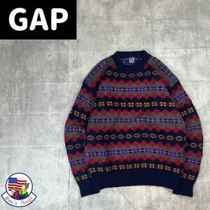  Old Gap . what . wool knitted sweater 90s 1588