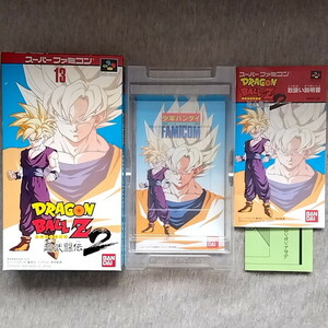 ドラゴンボールZ 超武闘伝2 箱 説明書 ご注意 チラシ スーパーファミコン DRAGON BALL Z SFC BANDAI 中古