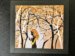 Art hand Auction [Reproduktion von Seiji Fujishiro (Schattenbild/Druck)] Mein Herbstlied, Kunstwerk, Malerei, Hirie, Kirie