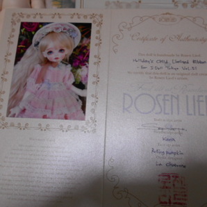 ROSEN LIED Holiday's Child Limited Ribbon ー For I・Doll Tokyo Vol・51 中古 フルセット 休日子 ROSEN LIEDの画像9