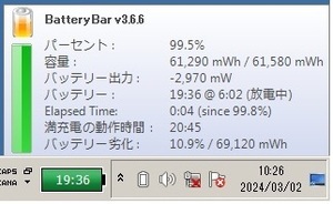 【 Lタイプ ：消耗 10.9 % 積算充電指数 116】Panasonic CF-SZ5 CF-SZ6 用 L (大容量) タイプ バッテリー CF-VZSU0NJS ★送料 185 円