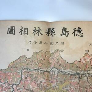 【古地図】徳島縣林相圖