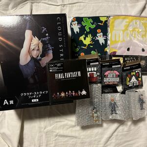 1円〜ファイナルファンタジーFF７REBIRTH発売記念くじA賞クラウド・ストライフ　フィギュアとＣ賞CDとE賞2点とF賞3点とG賞3点 セット