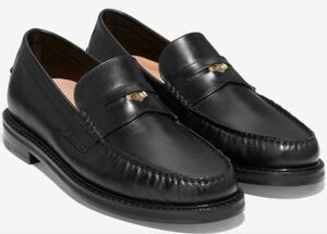 Cole Haan 26cm コイン ローファー ブラック キャップ レザー コインスロット ドレス ビジネス スーツ スニーカー ブーツ XXX237