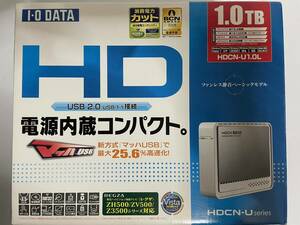 【中古・良品】IO-DATA（アイ・オー・データ） HD 外付ハードディスク 1.0TB HDCN-U1.0L USB2.0／1.1接続