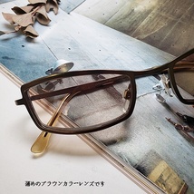 眼鏡 UVカット メタル素材 サングラス レディース メンズ Used 紫外線カット眼鏡 送料無料 コンパクト UVケア眼鏡_画像5