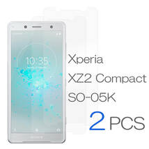 XperiaXZ2Compact 2枚セット SO05K 保護フィルム XZ2Compact ガラスフィルム 耐衝撃 XZ2コンパクト 強化ガラスフィルム 高硬度 送料無料 安_画像1