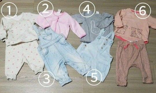 【H&M】【Zarababy】等 60サイズ ベビー服 6点セット