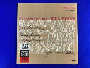 未開封　送料500円(LP送料最安値)　エヴリバディ・ディグズ・ビル・エヴァンス　 Everybody Digs Bill Evans　美品　EU盤　180g重量盤　1LP