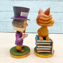 栖落.i056 不思議の国のアリス BOBBLE-HEAD 首振りフィギュア マッドハッター/チシャ猫 ★2個セット_画像3