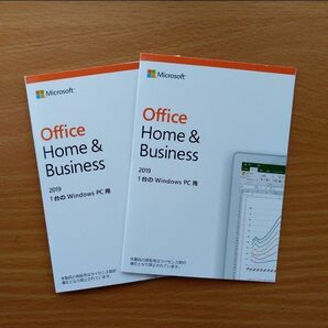 Microsoft Office 2019 Home and Business【2枚セット】