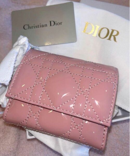 Dior ロータスウォレット 日本限定 アンティーク ピンク レディディオール 財布
