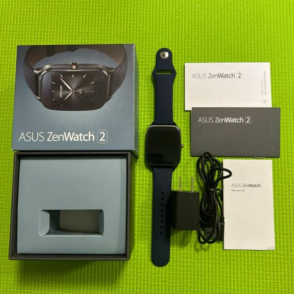 Asusu ZenWatch 2 WI501Q(BQC)-BL04画面サイズ: 1.63型、本体色: ガンメタル　Android用