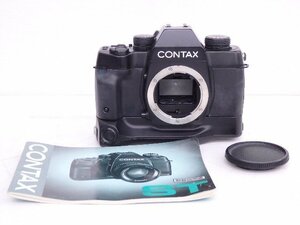 CONTAX/コンタックス フィルム一眼レフ ST ボディ バッテリーホルダー P-7付 Y/Cマウント 説明書付 ◆ 6D5BA-46