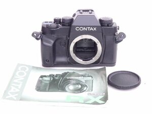 CONTAX/コンタックス フィルム一眼レフカメラ RX ブラック ボディ/ヤシカコンタックスマウント 説明書付 ◆ 6D5BA-55