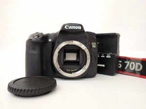 Canon キヤノン デジタル一眼レフカメラ EOS 70D ボディ バッテリー/充電器付き □ 6D99D-2