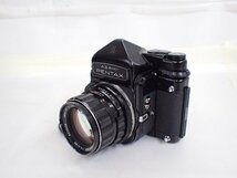 PENTAX ペンタックス 67 中判一眼レフカメラ ボディ F4/200 + F2.4/105 レンズ2本セット グリップ/ケース付 ∴ 6D8D0-1_画像3