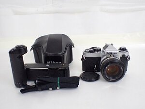 Nikon ニコン FE フィルム一眼レフカメラ NIKKOR 50mm F1.4 レンズ MD-11 モータードライブセット ケース付 ∴ 6D8D0-2