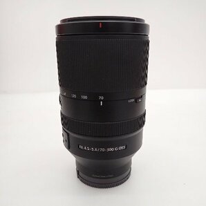 【良品】SONY ソニー ズームレンズ FE 70-300mm F4.5-5.6 G OSS Eマウント35mmフルサイズ対応 SEL70300G 元箱/説明書付 ∽ 6DADF-1の画像5